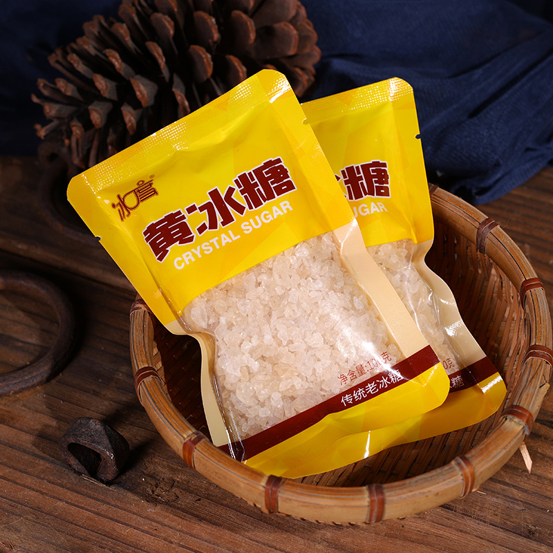 冰度黄冰糖冰糖 老冰糖土冰糖小黄冰糖100克袋装*2袋