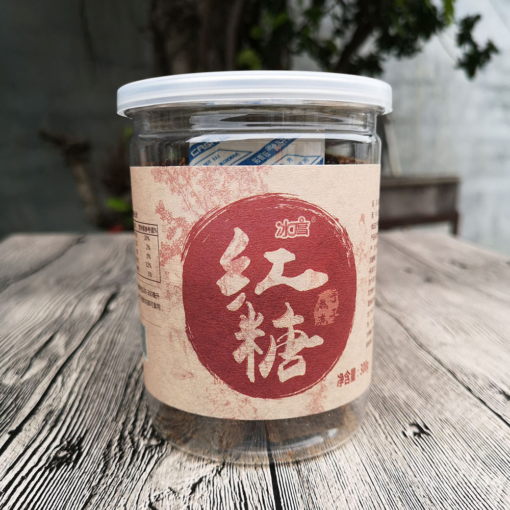 冰度红糖 一级方糖非云南古法手工老红糖块瓶装300克*2瓶